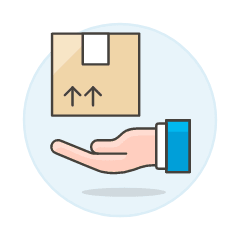 Package Hand 1 Illustration from UX Colors Set