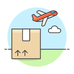 Cargo Plane Illustration from UX Colors Set