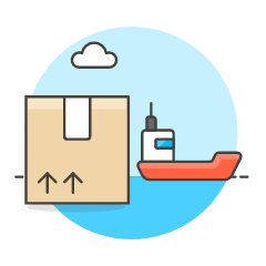 Cargo Ship 2 Illustration from UX Colors Set