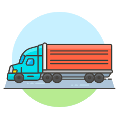 Container Truck 2 Illustration from UX Colors Set