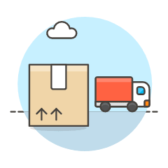 Package Shipping Illustration from UX Colors Set