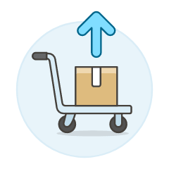 Box Unload Illustration from UX Colors Set