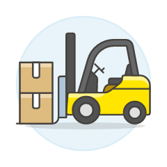 Forklift 1 Illustration from UX Colors Set