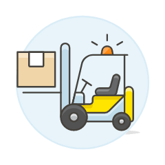 Forklift 2 Illustration from UX Colors Set