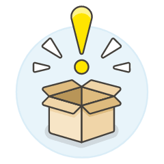 Package Attention Illustration from UX Colors Set