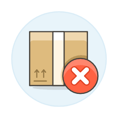 Package Denied Illustration from UX Colors Set