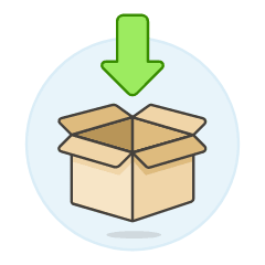 Package Open Illustration from UX Colors Set