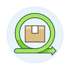 Package Resend Illustration from UX Colors Set