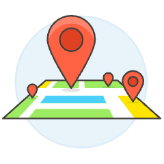 Pin On Map 1 Illustration from UX Colors Set