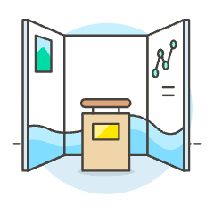 Booth Backdrop Illustration from UX Colors Set