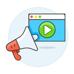 Megaphone Browser 1 Illustration from UX Colors Set