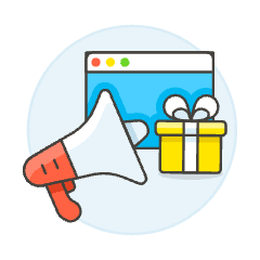 Megaphone Browser 2 Illustration from UX Colors Set