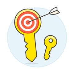 Key Target Illustration from UX Colors Set