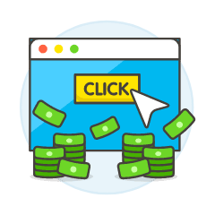 Click Revenue Browser 2 Illustration from UX Colors Set