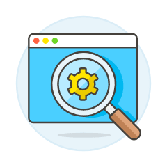 SEO Browser Setting Illustration from UX Colors Set