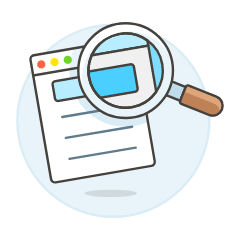 SEO Document Illustration from UX Colors Set