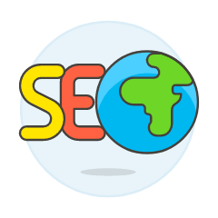 SEO Globe Illustration from UX Colors Set