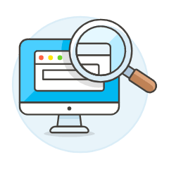 SEO Imac Illustration from UX Colors Set