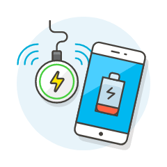 Wireless Charge Illustration from UX Colors Set