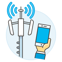 Internet Antenna 2 Illustration from UX Colors Set