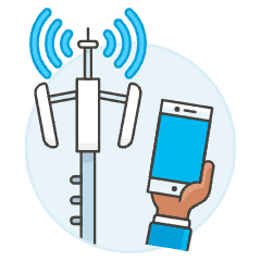 Internet Antenna 3 Illustration from UX Colors Set