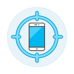 Target Phone Illustration from UX Colors Set