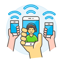 Wireless Internet 2 Illustration from UX Colors Set