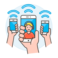 Wireless Internet 4 Illustration from UX Colors Set