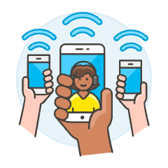 Wireless Internet 6 Illustration from UX Colors Set