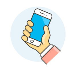 Grab Phone 2 Illustration from UX Colors Set