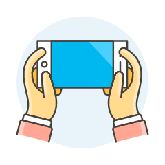 Hold Phone 2 Illustration from UX Colors Set