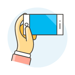 Landscape Phone 2 2 Illustration from UX Colors Set