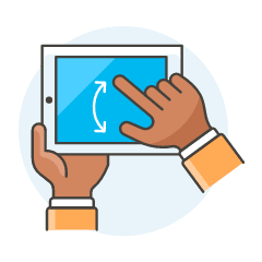 Phone Gesture 3 Illustration from UX Colors Set