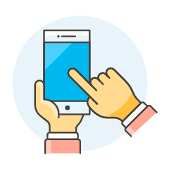 Touch Screen 2 Illustration from UX Colors Set