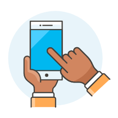 Touch Screen 3 Illustration from UX Colors Set