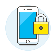 Locked Phone 2 Illustration from UX Colors Set