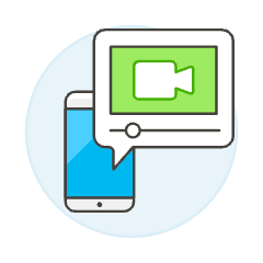 Video Player Illustration from UX Colors Set