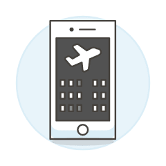 Flight Booking App 1 Illustration from UX Colors Set