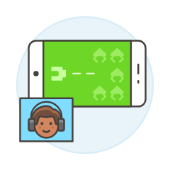 Game Casting 3 Illustration from UX Colors Set