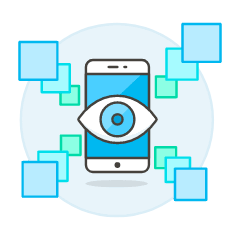 View Phone Illustration from UX Colors Set