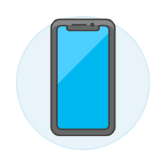 Mobile Phone 1 Illustration from UX Colors Set