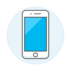 Mobile Phone 2 Illustration from UX Colors Set