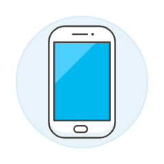 Mobile Phone 3 Illustration from UX Colors Set