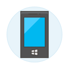 Mobile Phone 4 Illustration from UX Colors Set