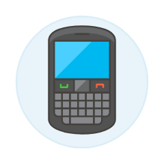 Mobile Phone 5 Illustration from UX Colors Set