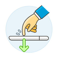 Tap Phone 1 2 Illustration from UX Colors Set