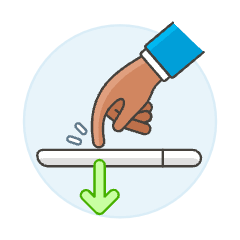 Tap Phone 1 3 Illustration from UX Colors Set