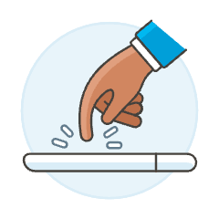 Tap Phone 2 3 Illustration from UX Colors Set