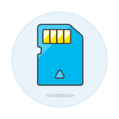 Sd Card Illustration from UX Colors Set