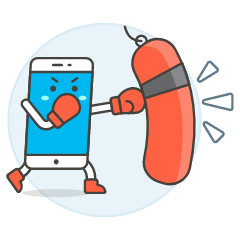 Super Phone 1 Illustration from UX Colors Set